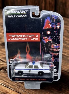 Greenlight TERMINATOR 2 Judgement Day 1983 Ford LTD Crown Victoria 1:64 Diecast